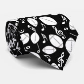 Muzieknoten Footballs Stropdas (Opgerold)