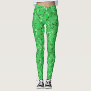 Muzieknoten Groen Leggings