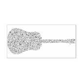 Muzieknoten Guitar Art Stempel (Afrduk)