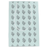 Muzieknoten in Black Glitter Medium Cadeauzakje (Voorkant)