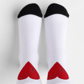 Muzieknoten in het hart sokken (Top)