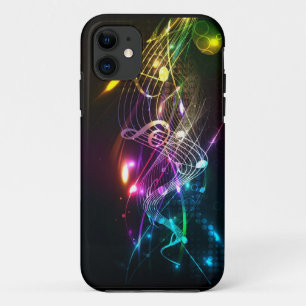 Muzieknoten in kleur voor muziekliefhebbers iPhone 11 hoesje
