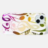 Muzieknoten iPhone 15 Hoesje (Achterkant (horizontaal))