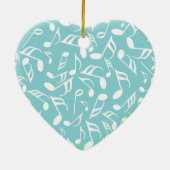 Muzieknoten Keramisch Ornament (Achterkant)