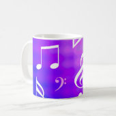 Muzieknoten Koffiemok (Voorkant links)