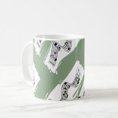 Muzieknoten Koffiemok (Voorkant links)