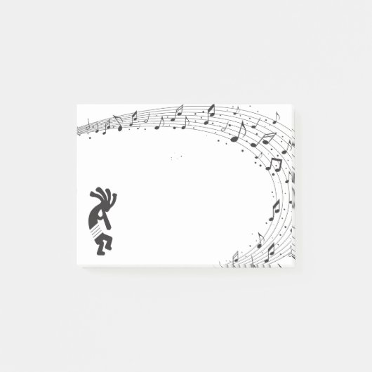 Muzieknoten Kokopelli Post-it® Notes (Voorkant)