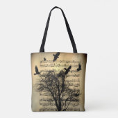  muzieknoten Kunst Tote Bag (Achterkant)