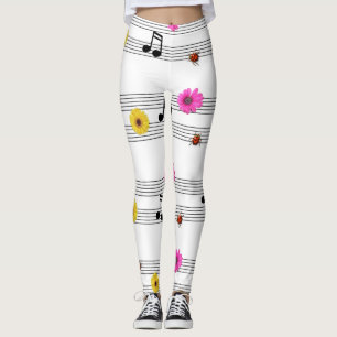 Muzieknoten-Leggings Leggings