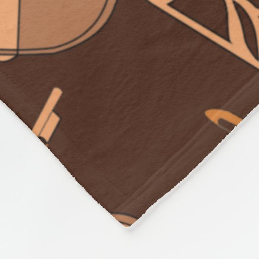 Muzieknoten met angstige Violins Fleece Deken (Hoek)