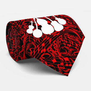 MUZIEKNOTEN MET EEN BAND VAN 5 PIECE STROPDAS