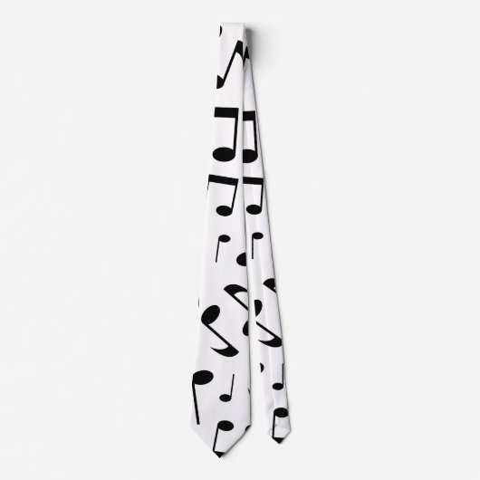 muzieknoten Musical Pattern Necktie Stropdas (Voorkant)