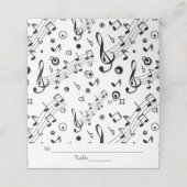 Muzieknoten Musical Wedding (Buitenkant ongevouwen)