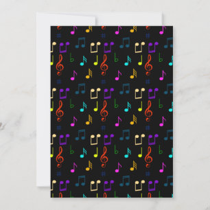 Muzieknoten Muzikant Cadeaus Muzieknote Kunstliefh Bedankkaart