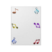 Muzieknoten Notitieblok (Gedraaid)