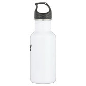 Muzieknoten op Silver Waterfles (Achterkant)