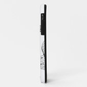 Muzieknoten op wit Case-Mate iPhone case (Achterkant/links)