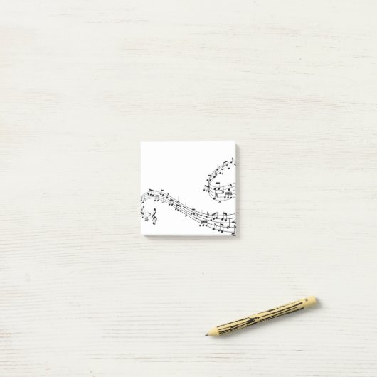 Muzieknoten Opmerkingen plaatsen Post-it® Notes (Op bureau)