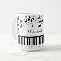 Muzieknoten Piano Persoonlijke Aangepaste Kleuren