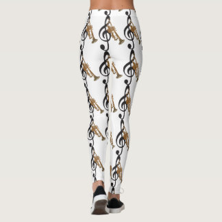 muzieknoten Pianotoetsenborden Guitar-Leggings Leggings