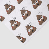 muzieknoten Poop Emoji Tissuepapier (Detail)