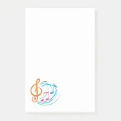 Muzieknoten Post-it® Notes (Voorkant)