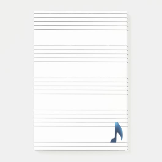 Muzieknoten Post-it® Notes (Voorkant)