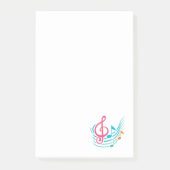 Muzieknoten Post-it® Notes (Voorkant)