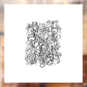 Muzieknoten Raamsticker (Vel 2)