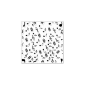 Muzieknoten Rubberstempel (Afrduk)