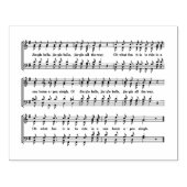 Muzieknoten Rubberstempel (Afrduk)