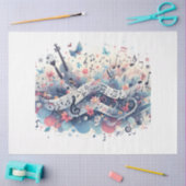 Muzieknoten Serie Ontwerp 5 Tissuepapier (Craft)