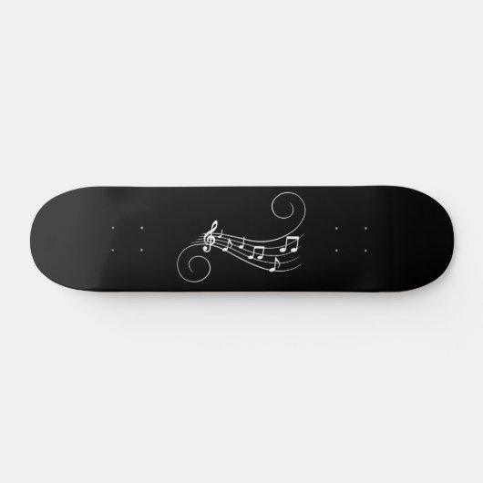 Muzieknoten Skateboard (Horizontaal)