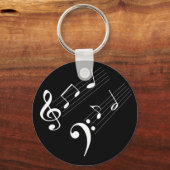 Muzieknoten Sleutelhanger (Voorkant)