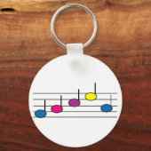 Muzieknoten Sleutelhanger (Voorkant)