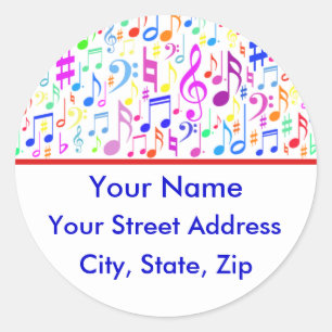 Muzieknoten Sticker