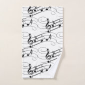 Muzieknoten stroom bad handdoek (Handdoek)