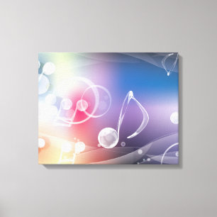 Muzieknoten Surreal Fantasy Canvas Afdruk
