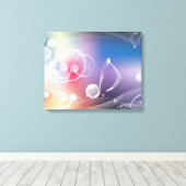 Muzieknoten Surreal Fantasy Canvas Afdruk (Insitu (Houten vloer))