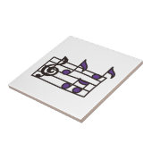 Muzieknoten Tegeltje (Zijkant)
