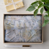 Muzieknoten tissuepapier (Geschenk)
