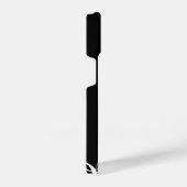 Muzieknoten Toetsenbord Monogram Naam Aangepaste k iPhone Hoesje (Rechterkant)