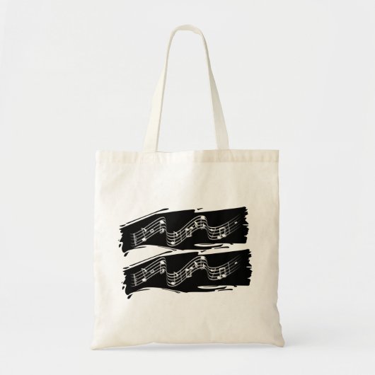 Muzieknoten Tote Bag (Voorkant)