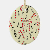 Muzieknoten van snoepsuikerriet keramisch ornament (Rechts)