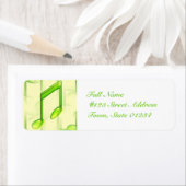 Muzieknoten Verzendlabels Etiket (Insitu)