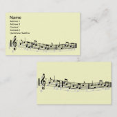 Muzieknoten Visitekaartje (Voorkant / Achterkant)
