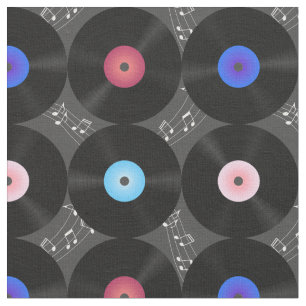 Muzieknoten voor muziekvinylrecords stof