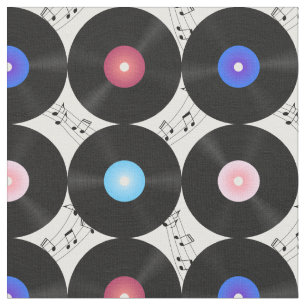 Muzieknoten voor muziekvinylrecords stof