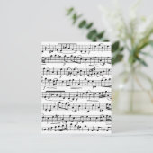 Muzieknoten voor vellen briefkaart (Staand voorkant)