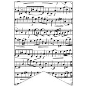 Muzieknoten voor vellen vlaggetjes (Tweede vlag)